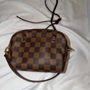 Louis Vuitton Brown Checkered Crossbody Bag